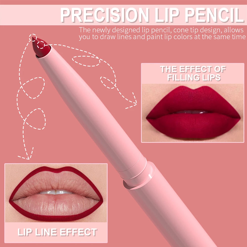 6-Piece Waterproof Lip Liner Set