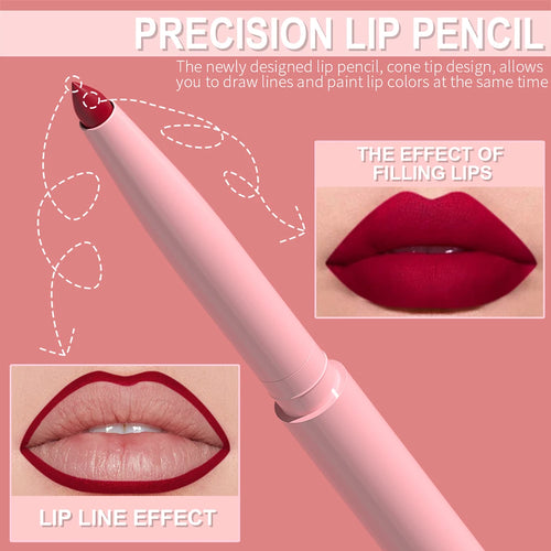 6-Piece Waterproof Lip Liner Set