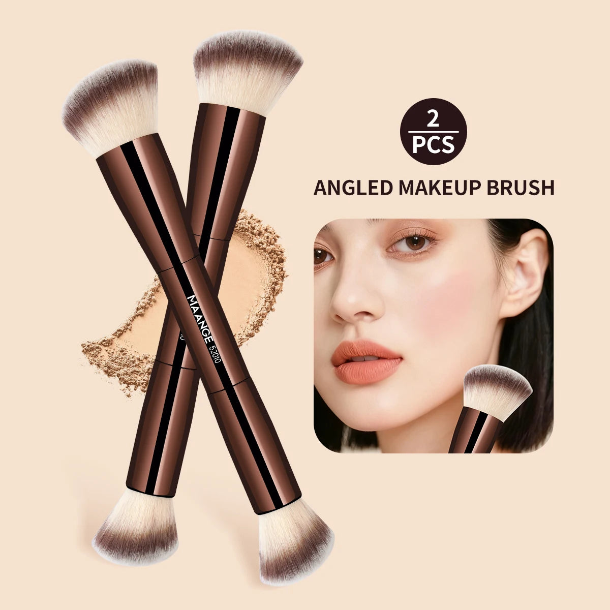MAANGE Double-Ended Makeup Brush